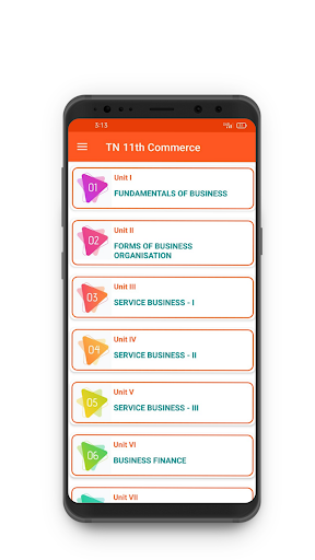Android application TN 11th Commerce screenshort