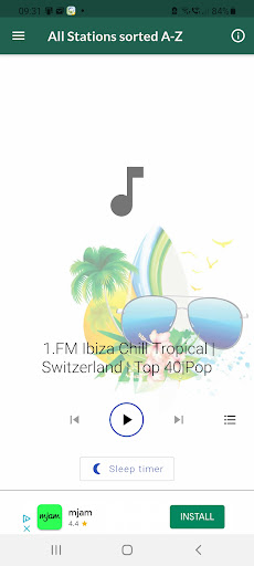 Tropical Music Radio Stations Screen 2