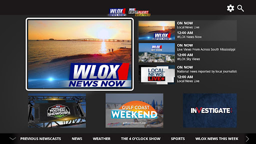 Screenshot of WLOX Local News