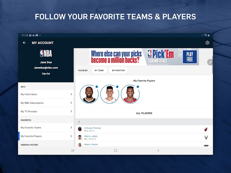 NBA: Live Games & Scores  Featured Image for Version 