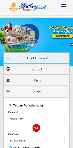 Android application Butik Travel Nabire screenshort