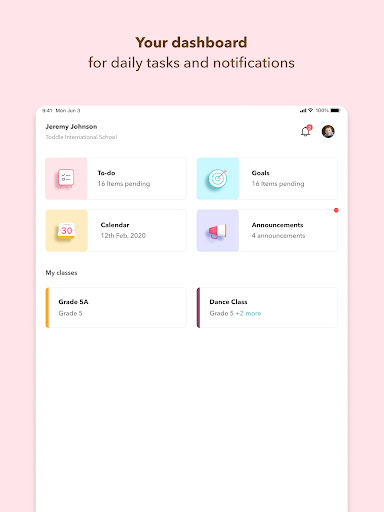 Screenshot of Toddle Student