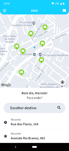 Android application EXGO screenshort