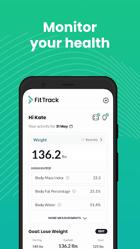 Tải FitTrack MyHealth: Track Scale MOD + APK 7.5.09 (Mở khóa Premium)