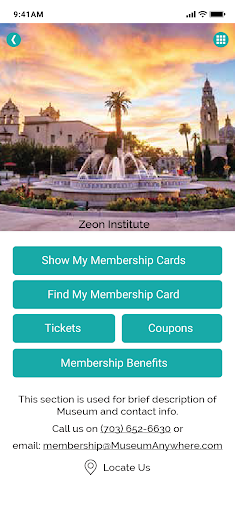 eMembership Card Screen 3