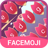Pink Sakura Flower Emoji Keyboard Theme🌸 icon