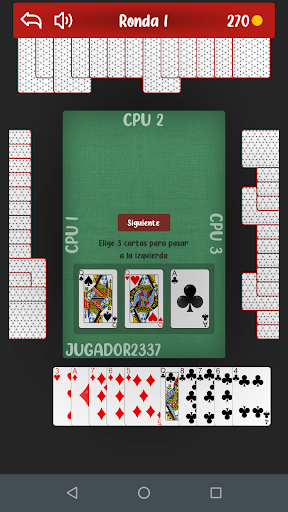 Hearts: Card Game Screen 2