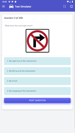 Android application South Dakota DMV Practice Test screenshort
