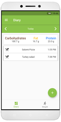 Android application Food Diary - Calorie Counter screenshort