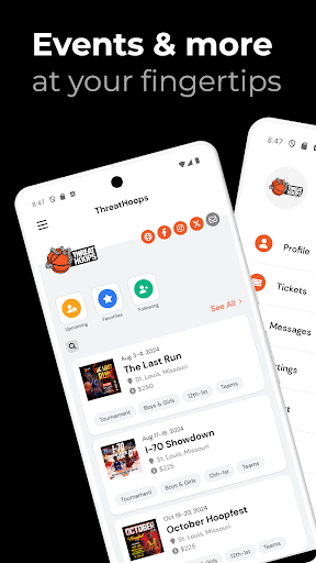 Android application ThreatHoops screenshort