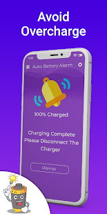 Automatic full charge battery alarm