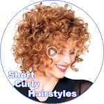 Cover Image of Herunterladen Short Curly Hairstyles  APK