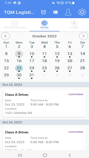Android application TQM Drive Now screenshort