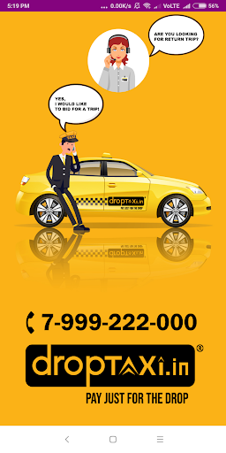 Android application Droptaxi VendorApp screenshort