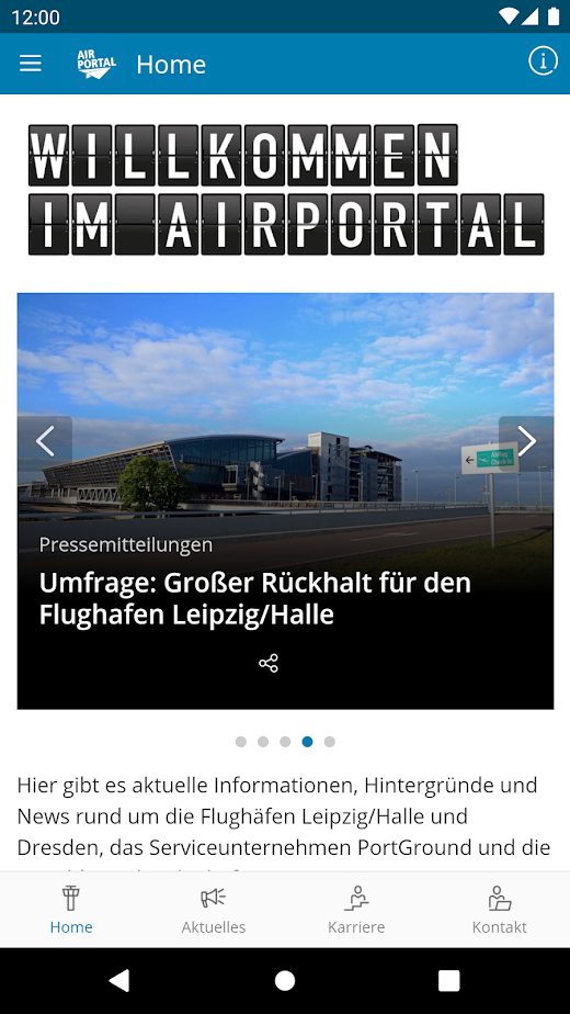 Android application AIRPORTAL by MDF screenshot