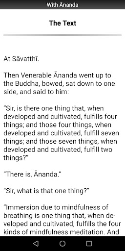 With Ananda Sutta - Buddhism Screen 2
