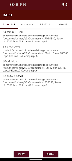 Android application RAPU screenshort