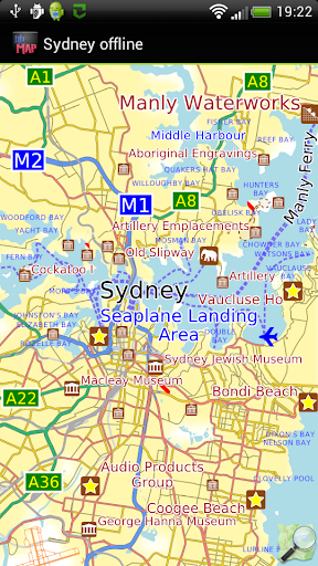 Android application Sydney offline map screenshort