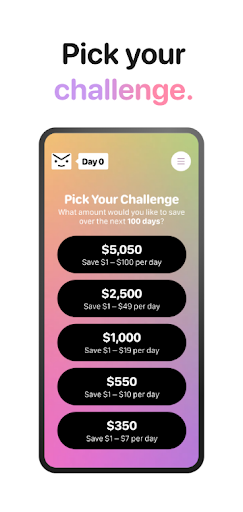 Envie: Daily Savings Challenge Screen 3
