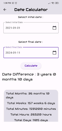 Age Calc Screen 3