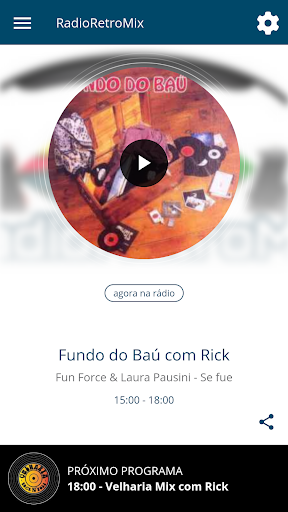Android application RadioRetroMix screenshort