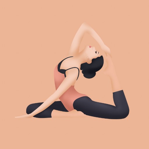 Butts Workout , Female Yoga logo