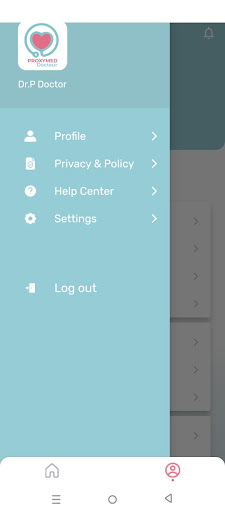 Android application ProxyMed Docteur screenshort