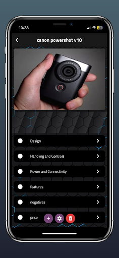 Android application Canon Powershot V10 Guide screenshort
