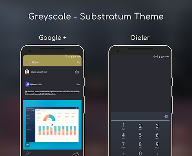 Greyscale - Substratum Theme Screenshot