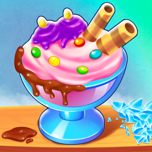 Ice cream candy maker recipe logo