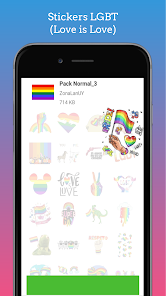 Screenshot 1 Stickers LGBT android
