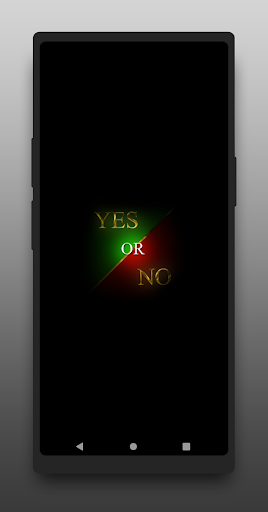 Android application Yes or No, ask. screenshort