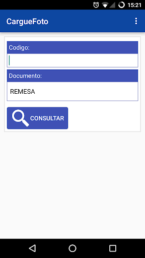Android application Cargue Foto screenshort