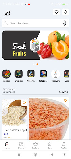 Android application Pantry Bazaaar- Online Grocery screenshort