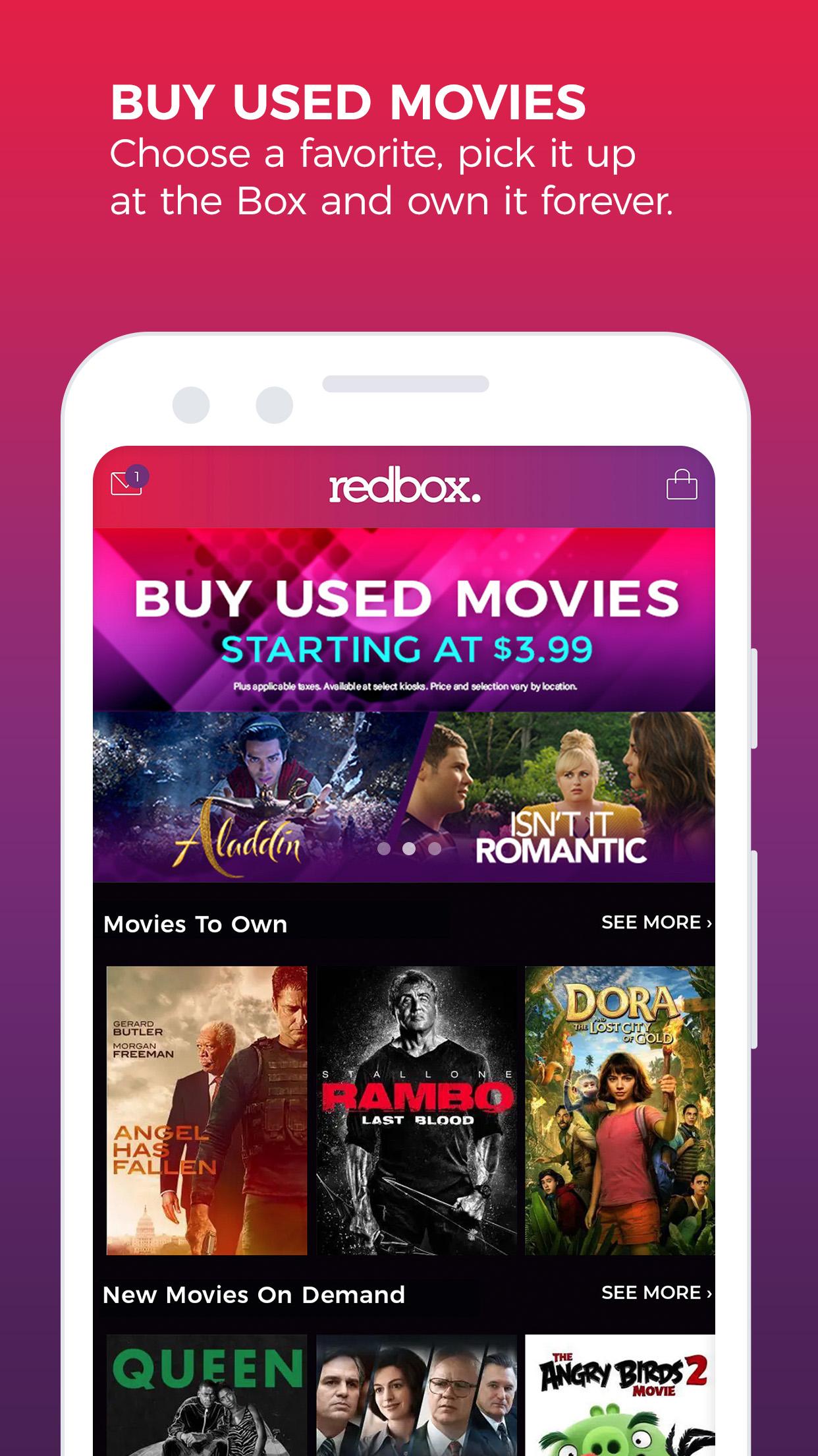 Android application Redbox: Rent. Stream. Buy. screenshort