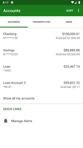 United Churches Credit Union Screen 3