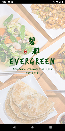 Android application Evergreen Restaurant screenshort