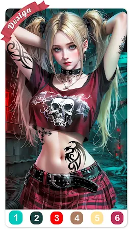 Game screenshot Tattoo Coloring games mod apk