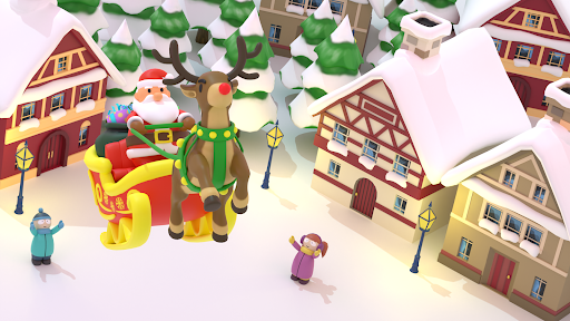 Android application Santa Rush screenshort