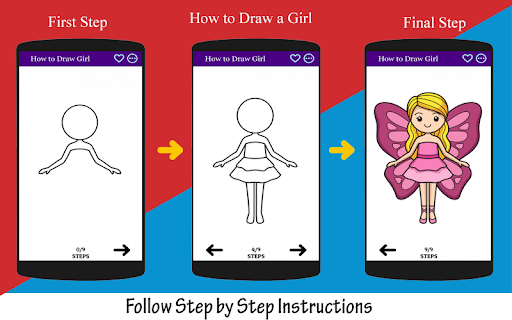How to Draw Girl Step by Step Screenshot 2 - AppWisp.com