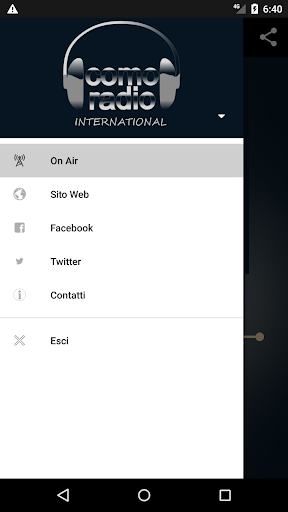 Comoradio International Screen 2