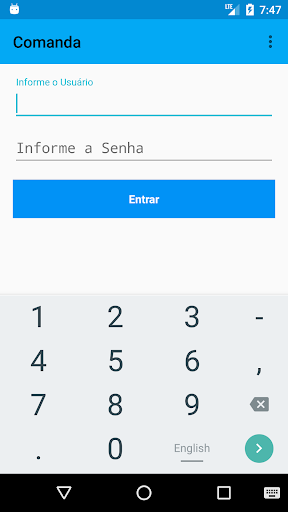 Android application Quantum Comanda screenshort