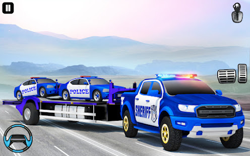 US Police Car Transport Truck Varies with device APK screenshots 6