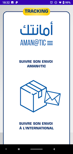 Android application Tracking app - Algérie Poste screenshort