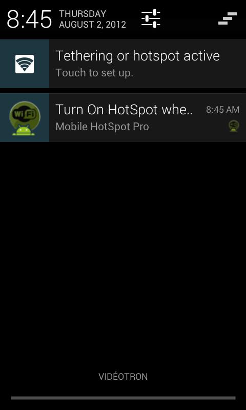 Android application Mobile HotSpot Pro screenshort