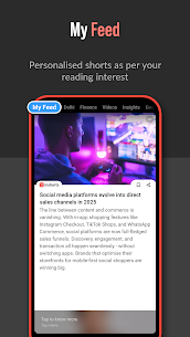برنامج Inshorts – News in 60 words مهكر 2026 أخر إصدار APK مجانًا 2