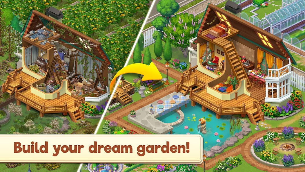 Merge Manor : Sunny House 1.1.75 APK + Mod (Unlimited money) for Android