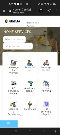 Android application CamKaj screenshort