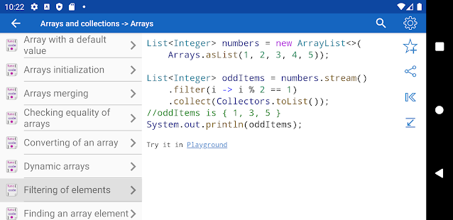 Java Recipes Capture d'écran