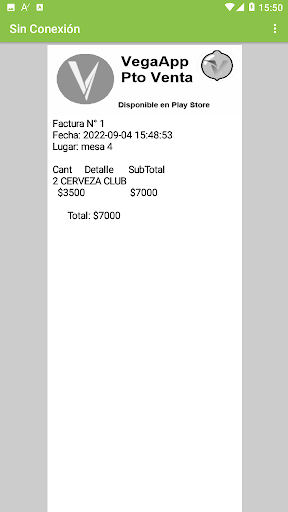 Punto de Venta (Beta) Screen 3